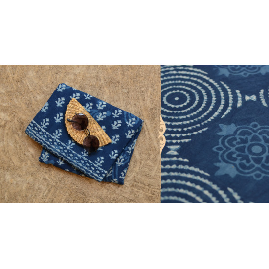 अश्विन ✻ Indigo Dabu ✻ Cotton Saree - 1