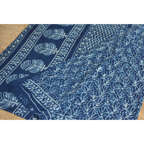 अश्विन ✻ Indigo Dabu ✻ Cotton Saree - 2