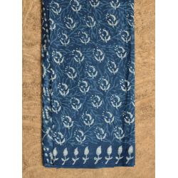 अश्विन ✻ Indigo Dabu ✻ Cotton Saree - 5