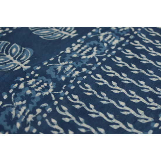 अश्विन ✻ Indigo Dabu ✻ Cotton Saree - 5