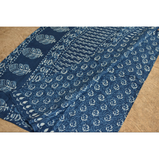 अश्विन ✻ Indigo Dabu ✻ Cotton Saree - 5