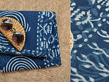 अश्विन ✻ Indigo Dabu ✻ Cotton Saree - 10