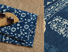 अश्विन ✻ Indigo Dabu ✻ Cotton Saree - 11