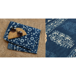 अश्विन ✻ Indigo Dabu ✻ Cotton Saree - 11