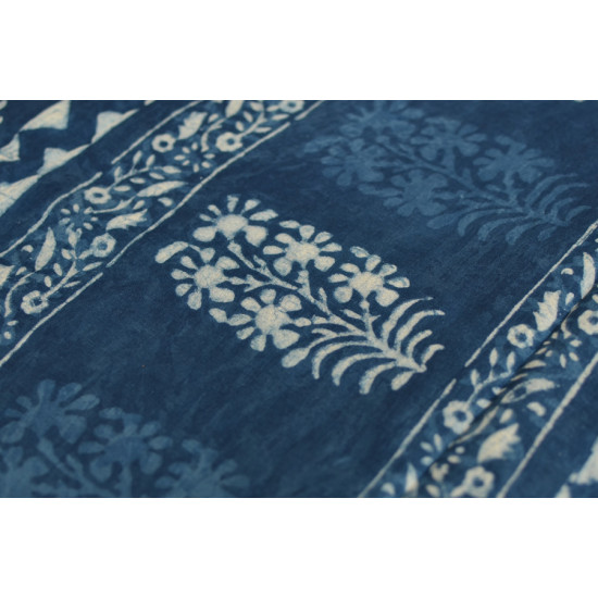 अश्विन ✻ Indigo Dabu ✻ Cotton Saree - 11