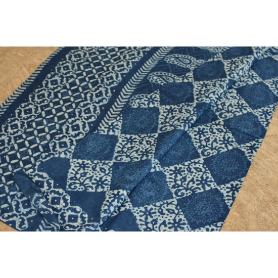 अश्विन ✻ Indigo Dabu ✻ Cotton Saree - 12