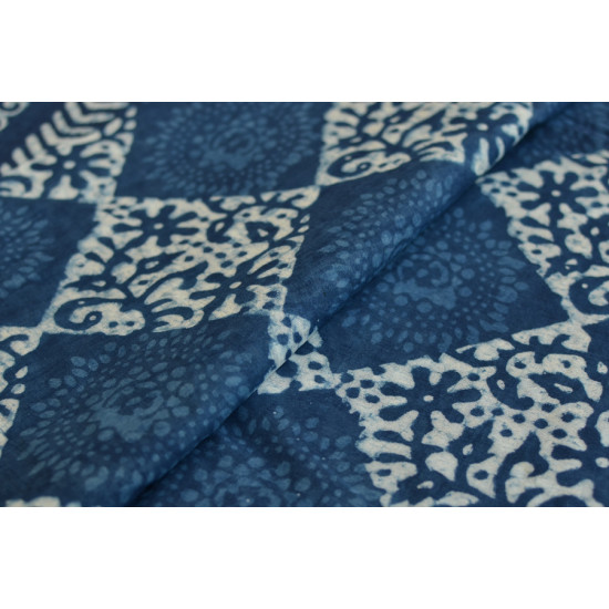 अश्विन ✻ Indigo Dabu ✻ Cotton Saree - 12