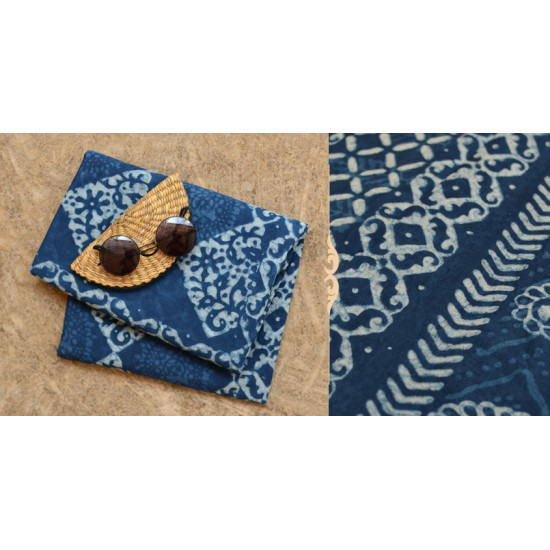 अश्विन ✻ Indigo Dabu ✻ Cotton Saree - 12