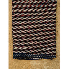 Bhanumati ~ Red-Indigo * Dabu * Cotton Saree ~ 7