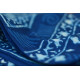 Syaama ~ Indigo Dabu printed . Cotton Saree ~ 1