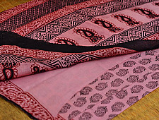 Manjri : Block printed Cotton Saree ~3