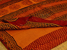 Manjri : Block printed Cotton Saree ~ 4