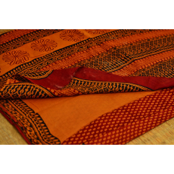 Manjri : Block printed Cotton Saree ~ 4