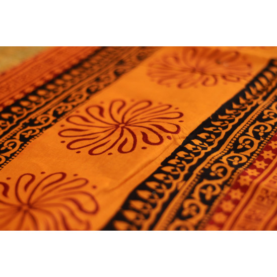 Manjri : Block printed Cotton Saree ~ 4