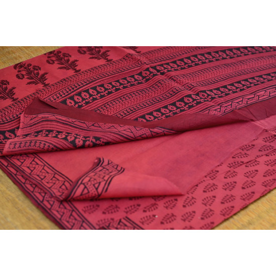 Manjri : Block printed Cotton Saree ~ 5