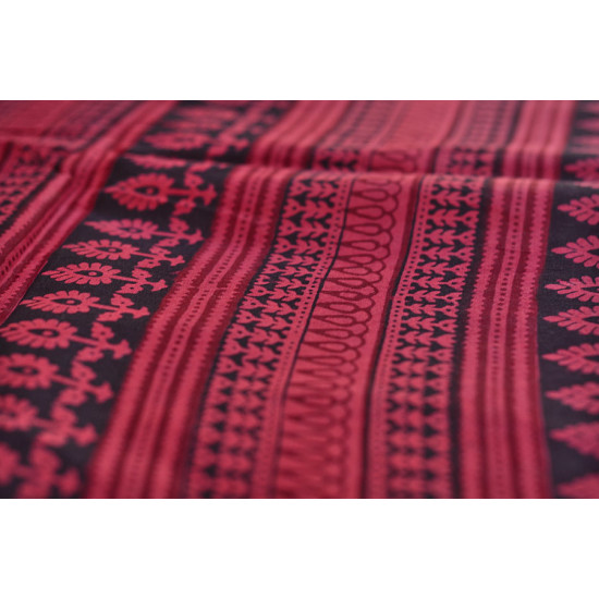 Manjri : Block printed Cotton Saree ~ 5