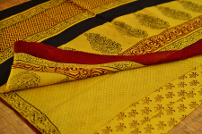 Manjri : Block printed Cotton Saree ~ 8