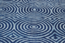 Indigo Dabu Print fabric ~ 9 (per meter)