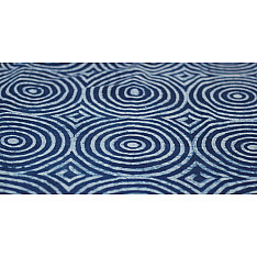 Indigo Dabu Print fabric ~ 9 (per meter)