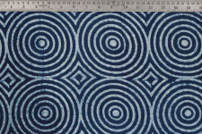 Indigo Dabu Print fabric ~ 9 (per meter)