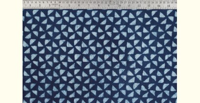 Indigo Dabu Print fabric ~ 10 (per meter)
