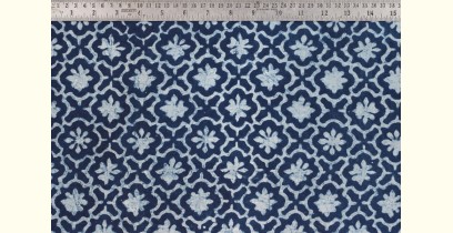 Indigo Dabu Print fabric ~ 11 (per meter)