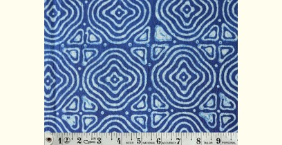 Indigo Dabu Print fabric ~ 2 (per meter)