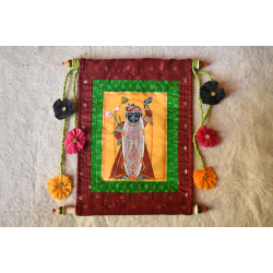 राधावल्लभ / RadhaVallabh ☙ Pichwai Miniature . Scroll Hangings . Srinathji ☙ 2 { 9 X 11in }