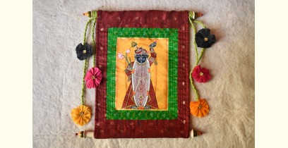राधावल्लभ / RadhaVallabh ☙ Pichwai Miniature . Scroll Hangings . Srinathji ☙ 2 { 9 X 11in }