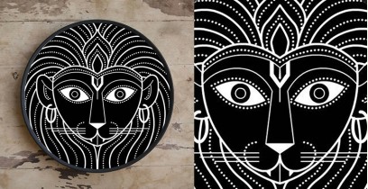 Art for Desserts ☘ Hand painted 'Indian God' Wall Plate ☘ 10