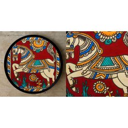 Art for Desserts ☘ Hand painted 'Kalamkari' Wall Plate ☘ 14