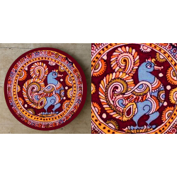 Art for Desserts ☘ Hand painted 'Kalamkari' Wall Plate ☘ 15