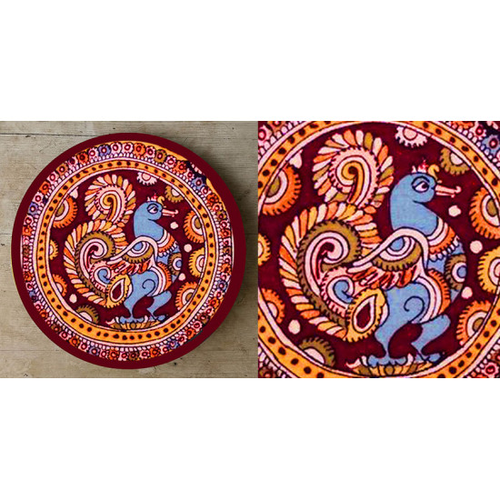 Art for Desserts ☘ Hand painted Kalamkari Wall Plate ☘ 15