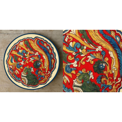 Art for Desserts ☘ Hand painted 'Kalamkari' Wall Plate ☘ 16