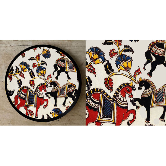 Art for Desserts ☘ Hand painted Kalamkari Wall Plate ☘ 17