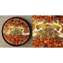 Art for Desserts ☘ Hand painted 'Kalamkari' Wall Plate ☘ 18