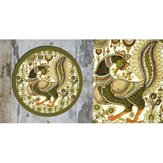 Art for Desserts ☘ Hand painted Kalamkari Wall Plate ☘ 22