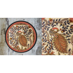 Art for Desserts ☘ Hand painted 'Kalamkari' Wall Plate ☘ 23