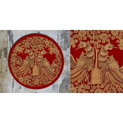 Art for Desserts ☘ Hand painted 'Kalamkari' Wall Plate ☘ 25