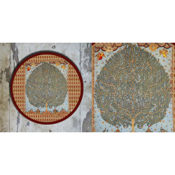 Art for Desserts ☘ Hand painted 'Kalamkari' Wall Plate ☘ 31