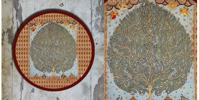 Art for Desserts ☘ Hand painted 'Kalamkari' Wall Plate ☘ 31