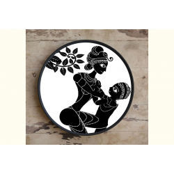 Art for Desserts ☘ Hand painted 'Indian God' Wall Plate ☘ 11