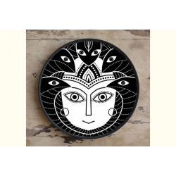 Art for Desserts ☘ Hand painted 'Indian God' Wall Plate ☘ 12