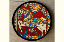 Art for Desserts ☘ Hand painted 'Kalamkari' Wall Plate ☘ 14