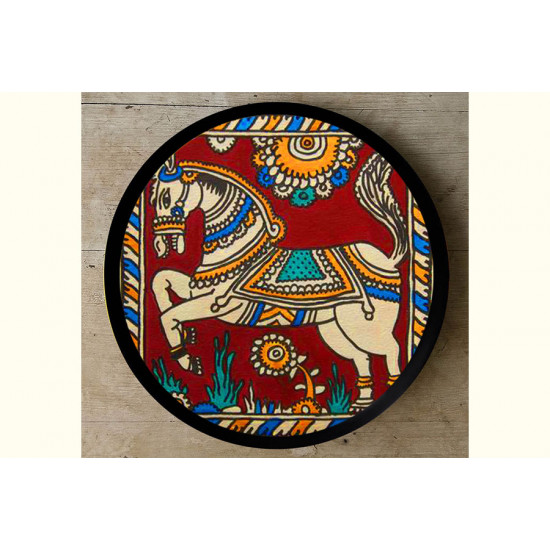 Art for Desserts ☘ Hand painted Kalamkari Wall Plate ☘ 14