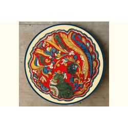 Art for Desserts ☘ Hand painted 'Kalamkari' Wall Plate ☘ 16