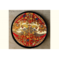 Art for Desserts ☘ Hand painted 'Kalamkari' Wall Plate ☘ 18