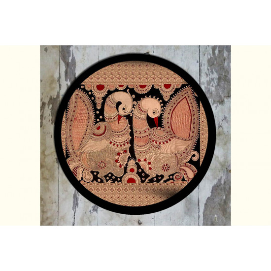 Art for Desserts ☘ Hand painted Kalamkari Wall Plate ☘ 20