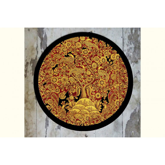 Art for Desserts ☘ Hand painted Kalamkari Wall Plate ☘ 21