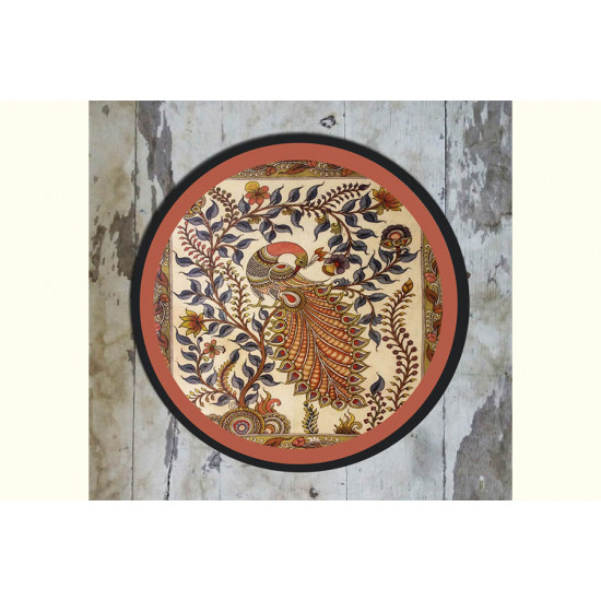 Art for Desserts ☘ Hand painted Kalamkari Wall Plate ☘ 23